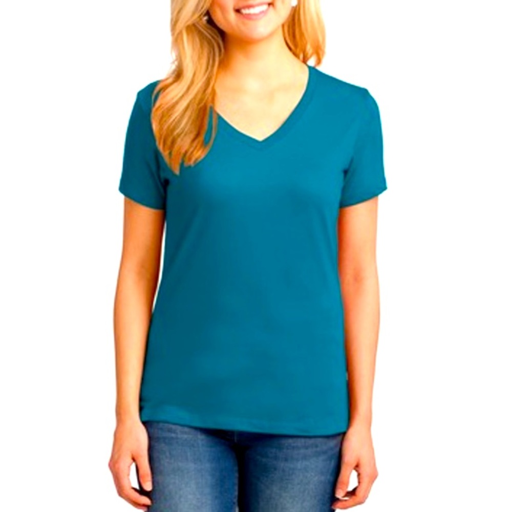GILDAN T-Shirt Heavy Cotton Tee V-Neck Short Sleeves NWT